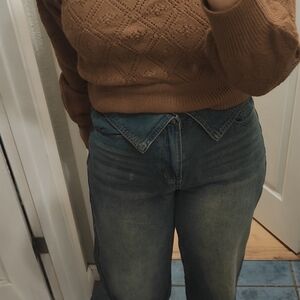 SHEIN High Rise Blue Jeans